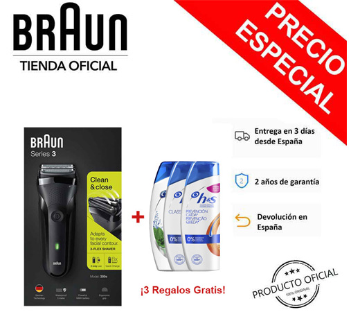 Afeitadora El Ctrica Braun Series S Recargable Inal Mbrica Y