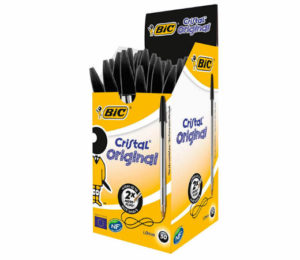 Pack de bolígrafos Bic Cristal Original de color azul, negro o rojo