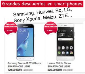 Oferta smartphones de eBay