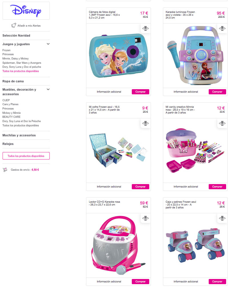 TIENDA DISNEY