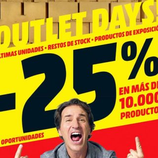 ¡Outlet Days en Mediamarkt! Listado de las mejores 500 ofertas.