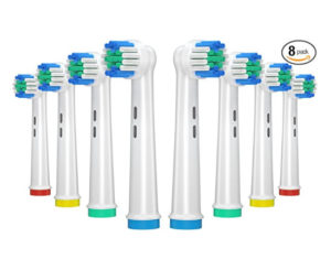 8 cabezales compatibles con cepillos de dientes Oral B; 16 cabezales