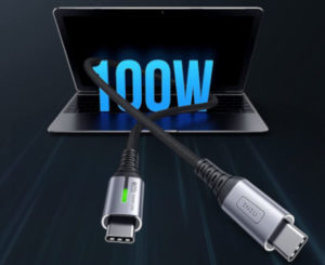 Cable de nylon trenzado 2M carga rápida PD 100W/QC 4.0, USB tipo C por 8,50€.