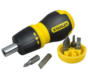 Destornillador de carraca con seis puntas Stanley por sólo 5,55€.