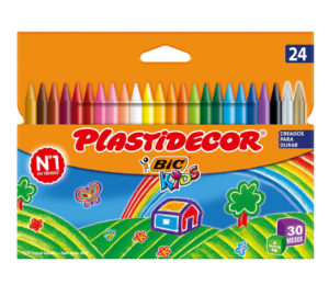 2 Packs de 24 ceras para colorear Bic Kids Plastidecor.
