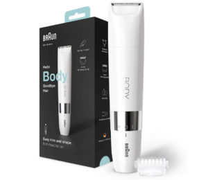 ¡Solo hoy! Mini recortadora corporal Braun BS1000 con peine de corte por sólo 18,99€ antes 29,99€.