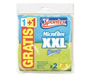 2 Packs de Bayetas de microfibra Spontex XXL Economic 1+1 por sólo 2,72€. A 1,36€ el pack.