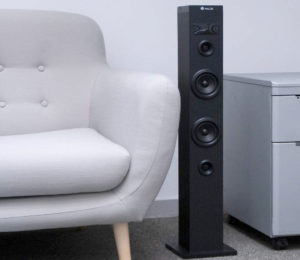 Torre de sonido bluetooth NGS SKYCHARM White BT, 50W por 43,99€, antes 69,99€.