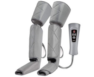 Masajeador por compresión en piernas para mejorar la circulación y favorecer la relajación muscular por 85,49€.