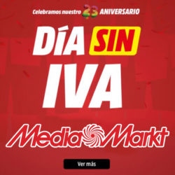 2 Días Sin IVA en Mediamarkt hasta el 3/10 a las 9