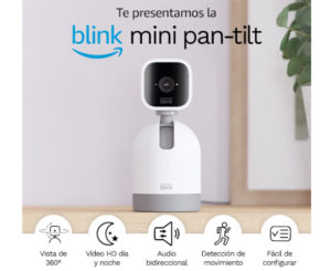 Cámara de seguridad Blink Mini Pan-Tilt blanca o negra por 19,99€ antes 39,99€.