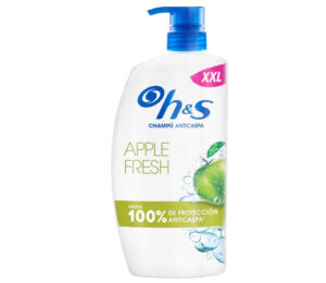 3 Botellas de Champú H&S Apple Fresh para cabellos grasos, (1000ml) por sólo 22,78€. Pilla 3 unidades.