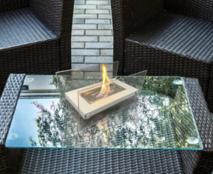 Mini chimenea de etanol para sobremesa Purline por 15€ antes 75€.