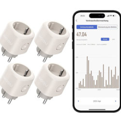 4 enchufes inteligentes Nooie, compatibles con Alexa, Google Home por 25,95€ antes 39,95€.