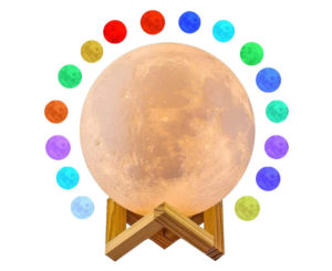 Lámpara luna con luz nocturna LED RGB (o fria-cálida) por 1,87€.