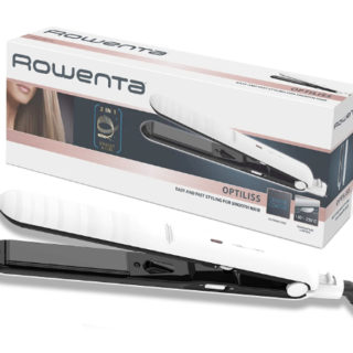 Plancha de pelo Rowenta Optiliss SF3210, revestimiento cerámico, 10 niveles de temperatura por sólo 22,99€.