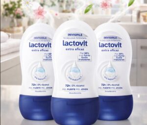 Desodorante en Roll-On Lactovit Extra Eficaz Protección inteligente.