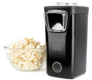 Palomitero de aire Black&Decker BXPC1100E, tus palomitas en 3 minutos por 29€.