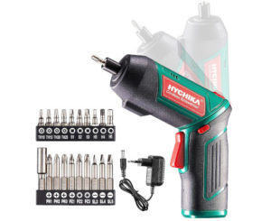 Destornillador/atornillador eléctrico Hychika, 20 accesorios por 15,30€.