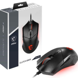 Ratón para Gaming MSI Clutch GM08 con sensor óptico Paw 3519, cable USB y sistema de pesas modificables por 9,99€ antes 24,99€.