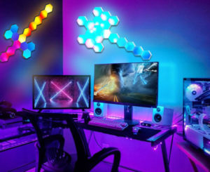 6 paneles led hexagonales RGB, sincronización con música por 47€ antes 68,49€.