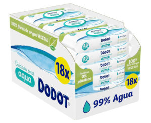 Oferta de Primavera! 24 paquetes de toallitas Dodot Pure Aqua (1152 Toallitas)por 36,59€