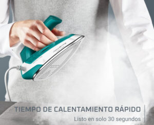 Plancha de viaje Rowenta Travel verde, potencia de 1000W vapor 45g/min por 19,90€ antes 29,99€.