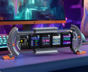 Reloj digital wifi Divoom Times Gate pantalla led RGB.