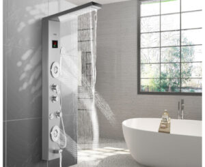Columna de hidromasaje Vevor con ducha cascada por 106,83€ y 94,83€ con cupón primera compra. Antes 137,99€.