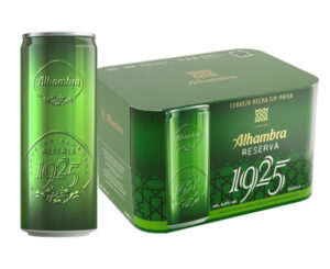 Cerveza extra de fermentación Alhambra Reserva 1925, 24x330ml por 17,32€.