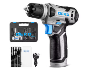 Solo hoy. Taladro Inalámbrico Deko 8V, 42 accesorios por 19,54€.