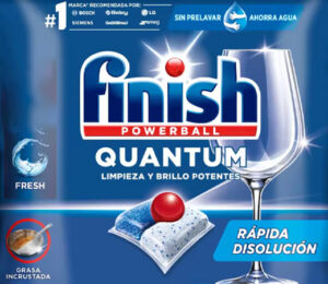 180 Pastillas Finish Powerball Quantum por 23,08€.