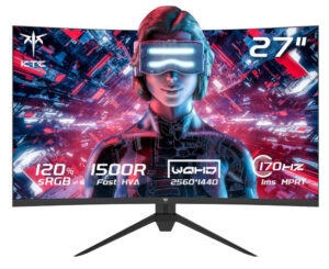 Monitor gaming curvo KTC H27S17 27″ LED QHD 170Hz, FreeSync & G-Sync por 157,97€.