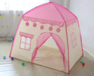 Tienda de campaña plegable para niños, azul o rosa por 15,73€.