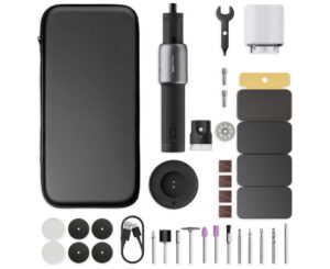 Mini amoladora Xiaomi Hoto con 35 accesorios.