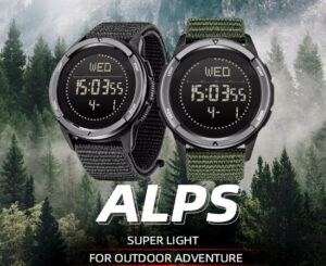 Reloj deportivo con brújula North Edge Alps, fibra de carbono por 17,95€ antes 70€.
