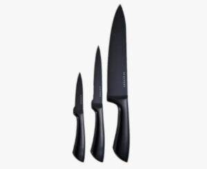 3 chuleteros de acero inoxidable negro Scalpers Home por 19,99€ antes 49,90€.