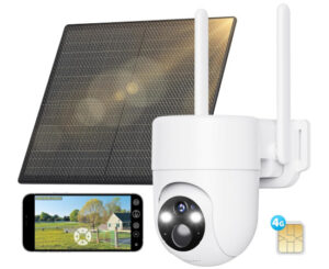 Camara vigilancia exterior 4G con panel solar.