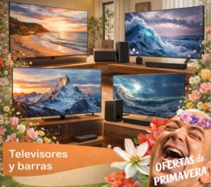 Ofertas en televisores de todos los tamaños para la Primavera en Amazon