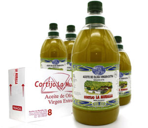 3 Garrafas de 5L aceite de oliva virgen extra Cortijo La Muralla por 63,70€.