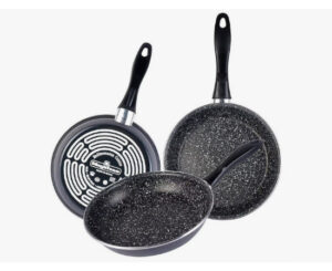 Juego de 3 sartenes Magefesa K2 Gransasso,18-20-24cm por 24,99€.