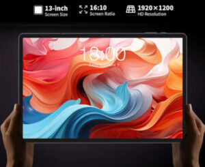 Teclast T65 Max, FHD+ 13″, 8+12V/256GB hasta 1TB, MediaTek Helio G99/Mali-G57 MC2, Android 14, 10000mAh por 134,99€.