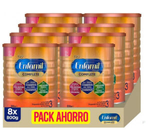 Leche en Polvo para Bebés Pack X8 Enfamil Complete 3 por 131,40€