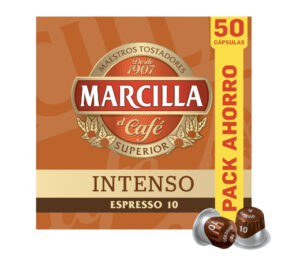 50 Cápsulas de Café Espresso Intenso 10 de Marcilla por sólo 9,97€.