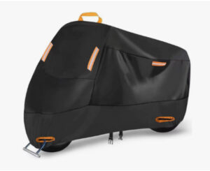 Funda protectora para moto impermeable, antipolvo, protección UV 265x105x125cm por 17,47€.