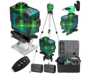 Nivel láser Geevorks, 360º,16 líneas con trípode, control remoto y 2 baterías por 69,99€ antes 109,99€.