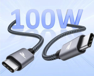 Cable trenzado USB C PD 100W, Chip E-Marker Inteligente, 2M por 8,99€.