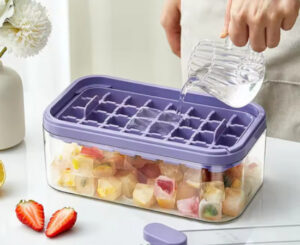 Cubitera Tepy 64 con capacidad para 64 cubitos, 2 moldes por 11,22€.