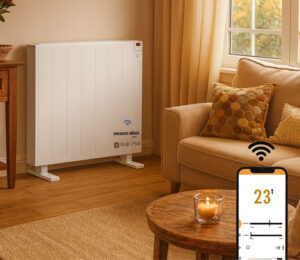 Emisor térmico wifi Mellerwere Comfy, modelos grande 2000W por 81,23€ antes 169,99€.