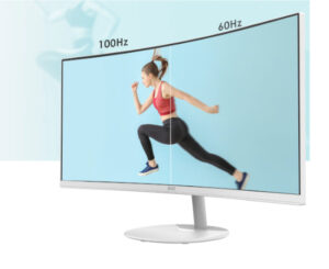Monitor curvo MSI Pro MP341CQW, IPS 34″, HDR, certificación TUV, Anti-Flicker y Less Blue Light Pro, altavoces integrados.